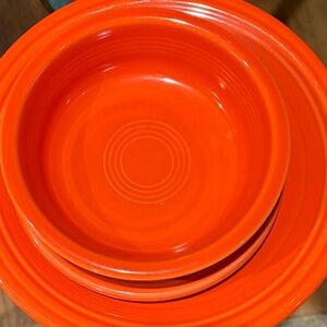 Fiesta Orange Dinnerware Sets (2)